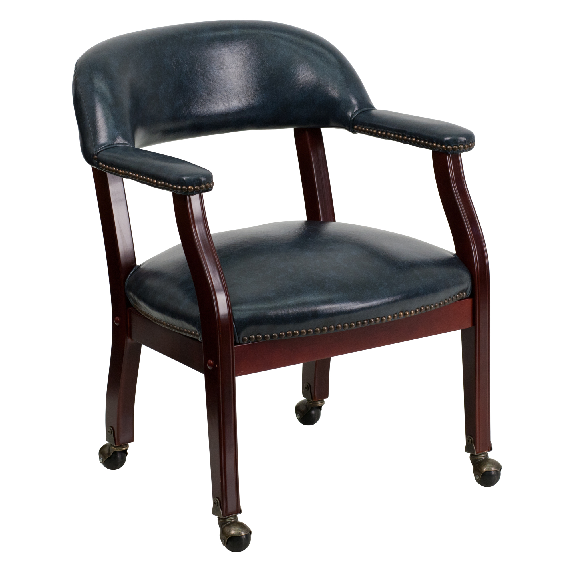 Flash Furniture, Navy Vinyl Conference Chair with Casters, Included (qty.) 1 Model# BZ100NVY